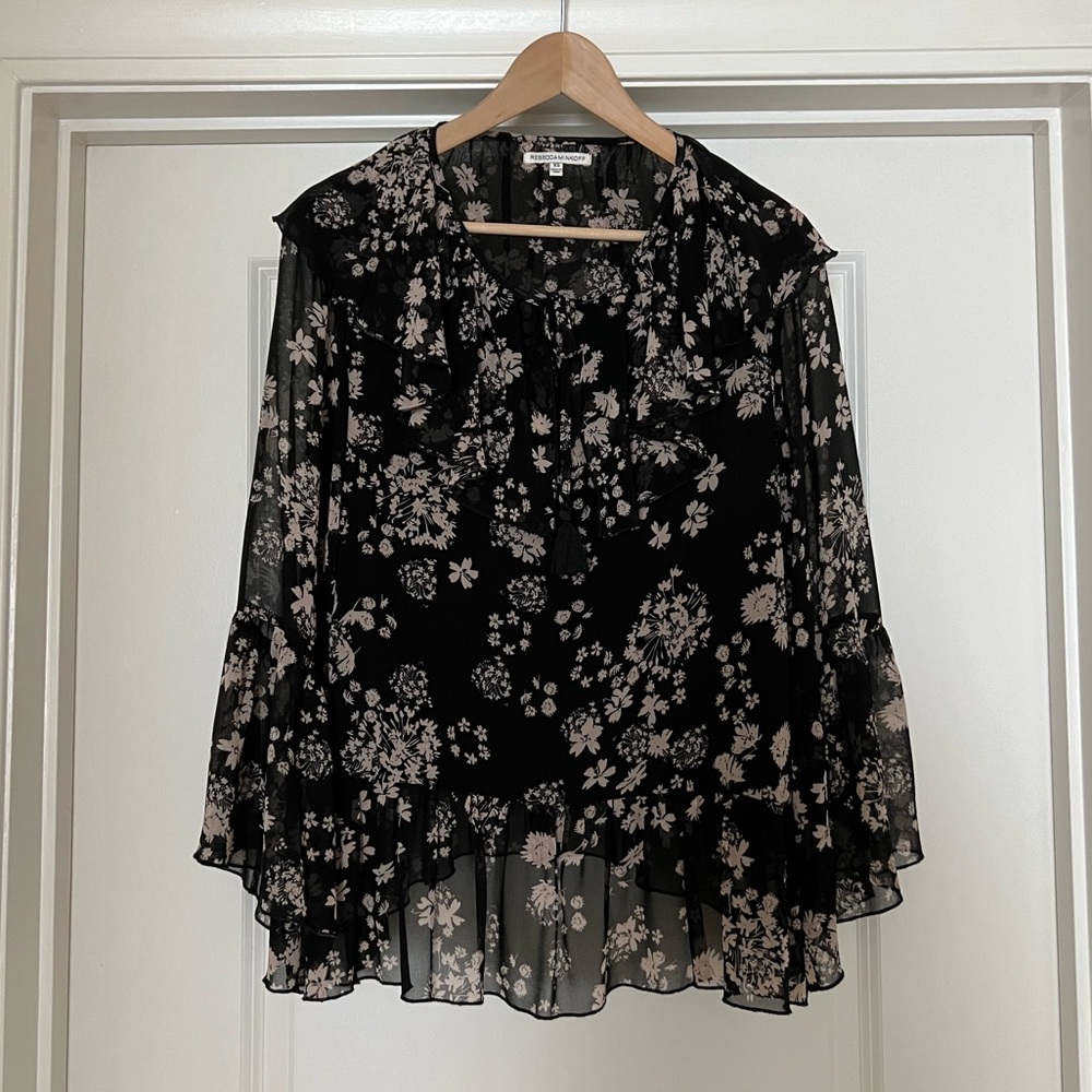 Rebecca Minkoff Blouse Floral Ruffled
